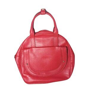 Juicy Couture Sierra 'Lizard' Leather Mod Box Tote/Satchel Bag in Pink